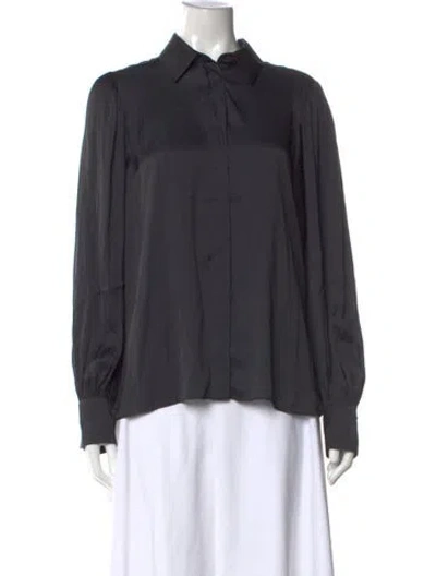 Pre-owned Zadig & Voltaire Long Sleeve Blouse W/ Tags In Black
