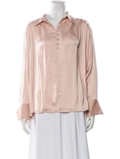 Pre-owned Zadig & Voltaire Long Sleeve Blouse W/ Tags In Pink