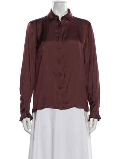Pre-owned Zadig & Voltaire Long Sleeve Blouse W/ Tags In Pink