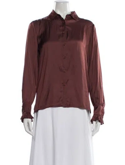 Pre-owned Zadig & Voltaire Long Sleeve Blouse W/ Tags In Pink