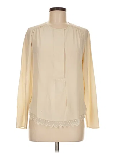 Pre-owned Zadig & Voltaire Long Sleeve Blouse In White