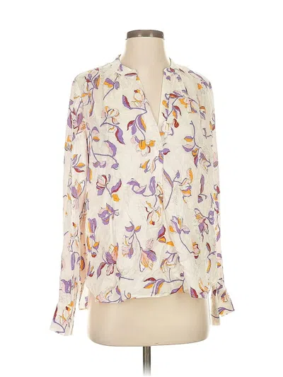 Pre-owned Zadig & Voltaire Long Sleeve Blouse In White