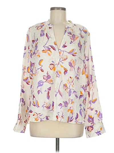 Pre-owned Zadig & Voltaire Long Sleeve Blouse In White