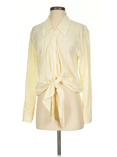 Pre-owned Zadig & Voltaire Long Sleeve Blouse In White
