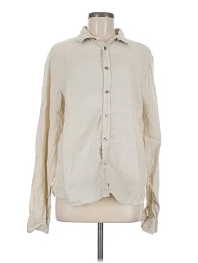 Pre-owned Zadig & Voltaire Long Sleeve Button Down Shirt In Ivory