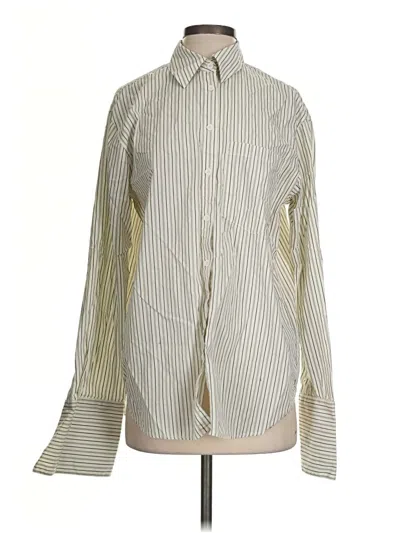 Pre-owned Zadig & Voltaire Long Sleeve Button Down Shirt In Ivory