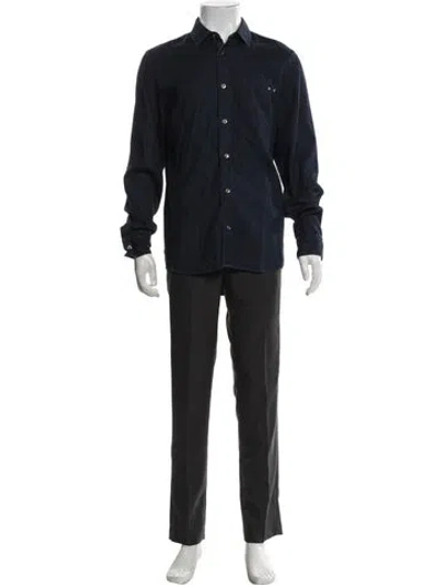 Pre-owned Zadig & Voltaire Long Sleeve Denim Shirt In Blue