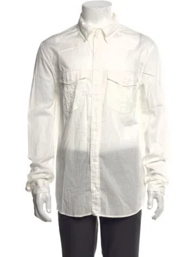 Pre-owned Zadig & Voltaire Long Sleeve Shirt W/ Tags In White