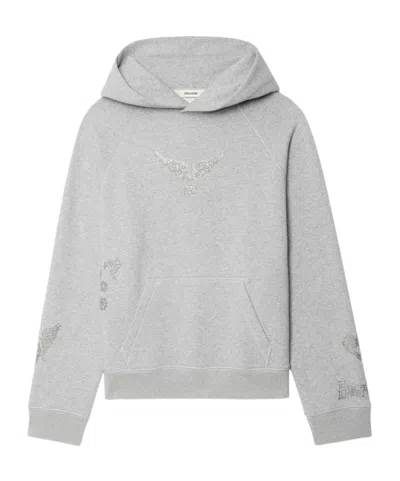 Zadig & Voltaire Long Sleeve Sweatshirt In Gray