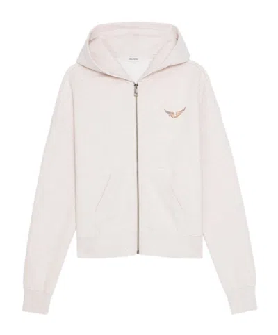 Zadig & Voltaire Long Sleeve Sweatshirt In Neutral