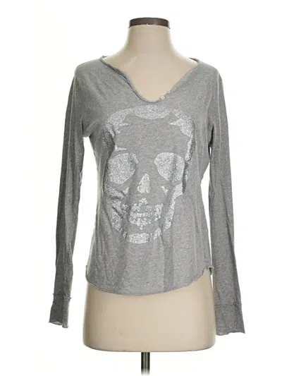 Pre-owned Zadig & Voltaire Long Sleeve T-shirt In Gray