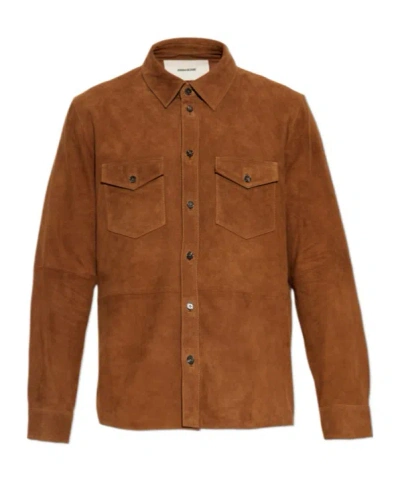 ZADIG & VOLTAIRE LEATHER SHIRT