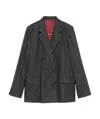 Zadig & Voltaire Long-sleeved Suit Jacket In Black