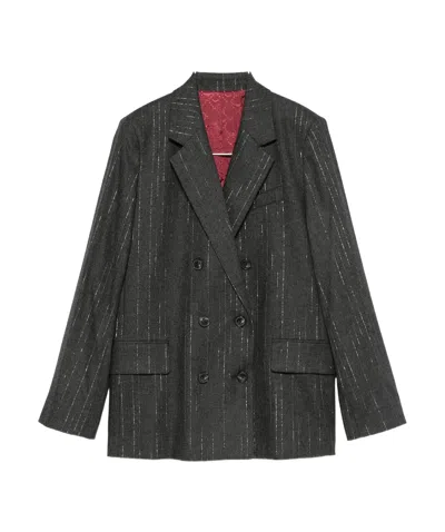 Zadig & Voltaire Long-sleeved Suit Jacket In Black