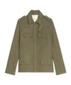 Zadig & Voltaire Military-pocket Buttoned Jacket In Green