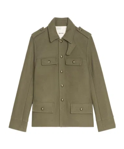 ZADIG & VOLTAIRE LONG-SLEEVED WOOL COAT