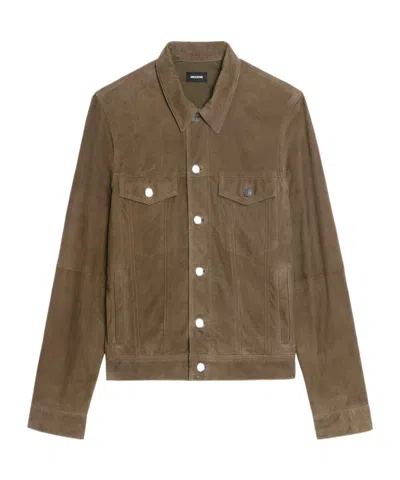 Zadig & Voltaire Long-sleeved Casual Jacket In Green