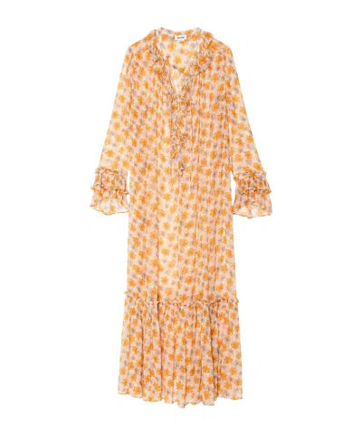 Zadig & Voltaire Long-sleeved Dress In Metallic