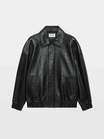 Zadig & Voltaire Loriand Leather Jacket In Black