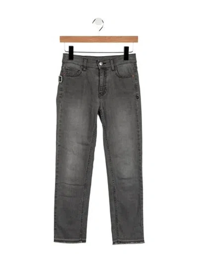 Pre-owned Zadig & Voltaire Low-rise Straight Leg Jeans In Gray