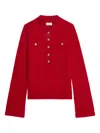 Zadig & Voltaire Lucas Button-detailed Sweater In Red