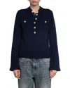 Zadig & Voltaire Button-detail Jumper In Blue