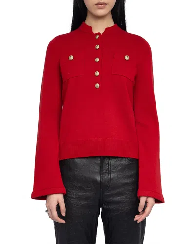Zadig & Voltaire Lucas Lc Sweater In Red