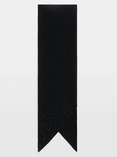 Zadig & Voltaire Lucy Thin Scarf In Black
