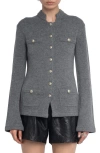 Zadig & Voltaire Lucy Wool & Cashmere Cardigan In Gray