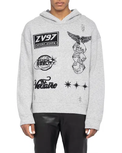 Zadig & Voltaire Malay Logo Graphic Hoodie In Multi