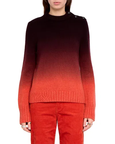Zadig & Voltaire Malty Cashmere Sweater In Orange