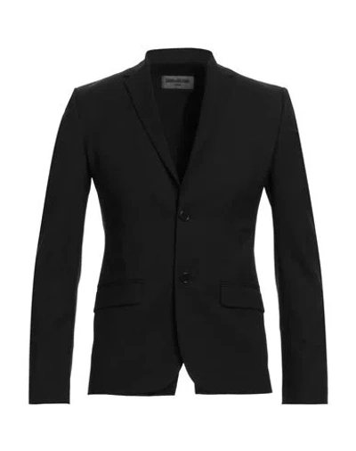 Zadig & Voltaire Man Blazer Black Size 46 Polyester, Wool, Elastane