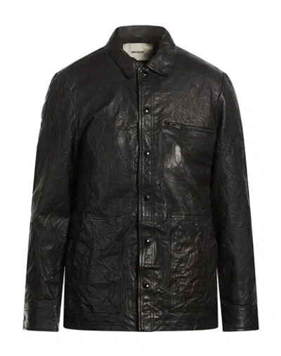 Zadig & Voltaire Man Jacket Black Size L Lambskin