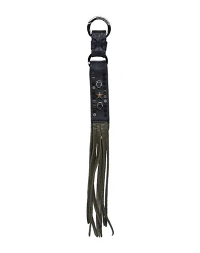 Zadig & Voltaire Man Key Ring Midnight Blue Size - Cow Leather