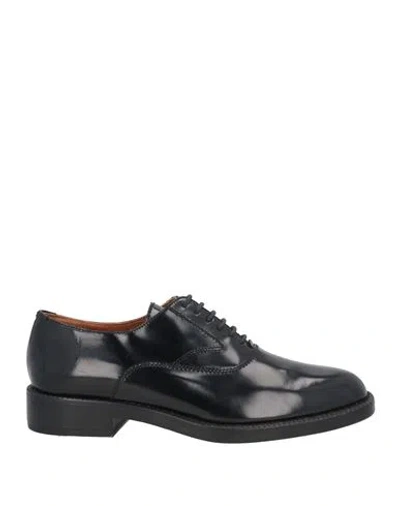 Zadig & Voltaire Man Lace-up Shoes Black Size 8 Leather