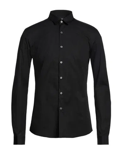 Zadig & Voltaire Man Shirt Black Size L Cotton, Elastane