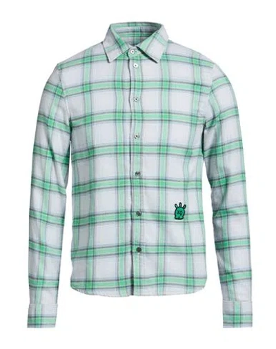 Zadig & Voltaire Man Shirt Grey Size S Cotton In Green