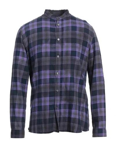 Zadig & Voltaire Man Shirt Purple Size 14 Cotton