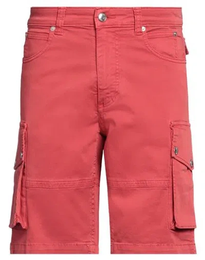 Zadig & Voltaire Man Shorts & Bermuda Shorts Red Size 32 Cotton, Elastane