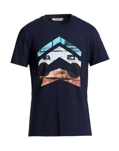 Zadig & Voltaire Man T-shirt Midnight Blue Size L Cotton