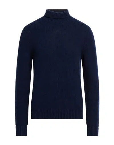 Zadig & Voltaire Man Turtleneck Navy Size S Merino Wool In Blue