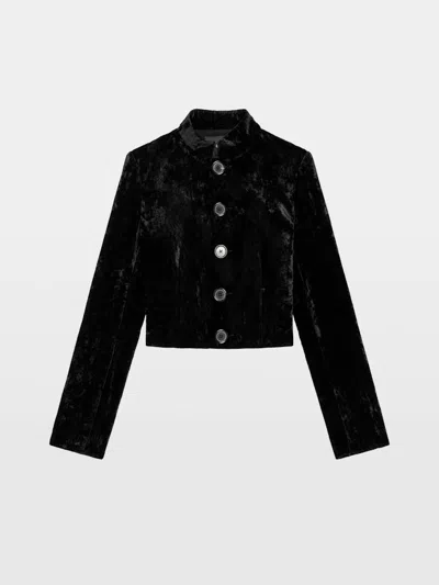 Zadig & Voltaire Marianne Velvet Jacket In Multi