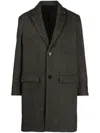 Zadig & Voltaire Mark Chevron-knit Wool Coat In Grey