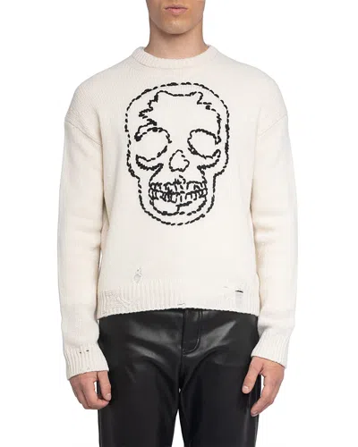 Zadig & Voltaire Marko We Skull Wool Sweater In Multi