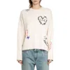 Zadig & Voltaire Markuz Western Cashmere Crewneck Sweater In Burgundy