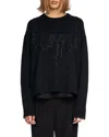 Zadig & Voltaire Markuz Cashmere Round Neck Sweater In Black