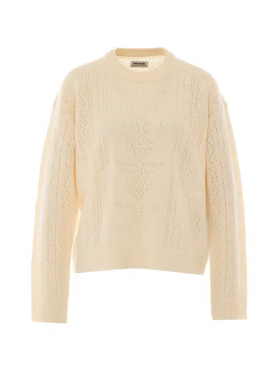 Zadig & Voltaire Markuz Pointelle-knit Sweater In Multi