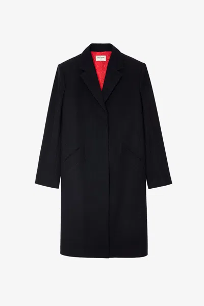 Zadig & Voltaire Marly Coat In Encre