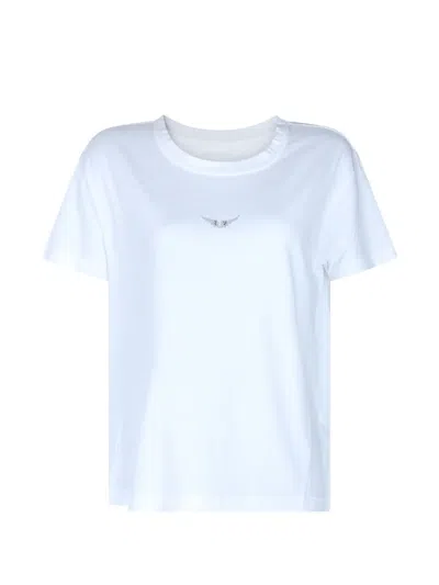 Zadig & Voltaire Marta Embellished-detail T-shirt In White