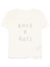 Zadig & Voltaire Womens Ecru Crystal-embellished Short-sleeved Linen T-shirt In White